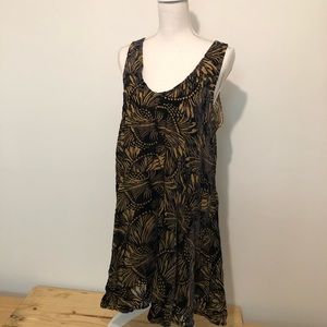 Free People burnout sleeveless swing dress large